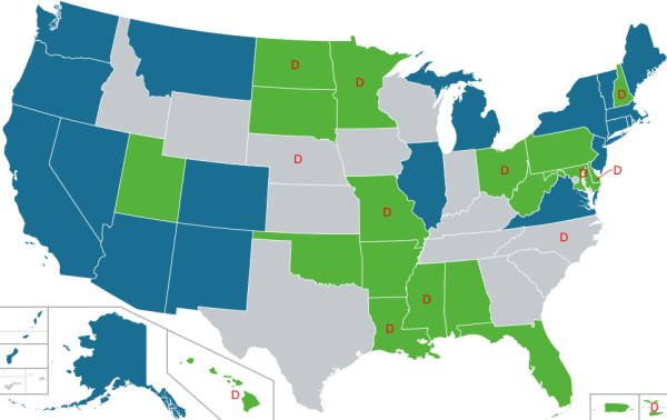 Art Map Of Us State Cannabis Laws